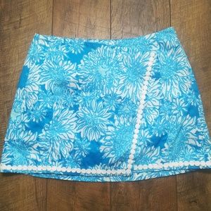 SOLD! Lilly Pulitzer Floral Print Skort Skirt